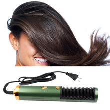Hair Straightener Comb, Anti Scald Hot Comb Negative Ion Hair Straightener Brush Straightener 3 Gear Constant Temperature for Quick and Professional Hair Salon at Home (1200w), Hair accessories