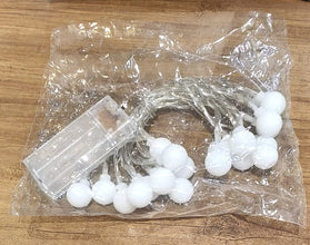 Battery Operated Warm White Globe Ball String Light